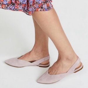 Madewell Ava Slingback Flat Blush Purple Shoes 8.5